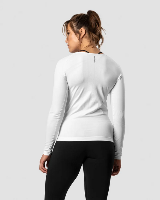 ICANIWILL EVERYDAY SEAMLESS LS WHITE