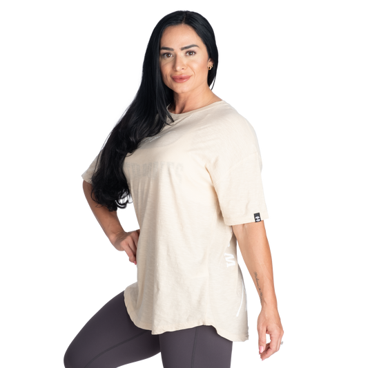 Better Bodies No Regrets Oversized Tee, Light Desert
