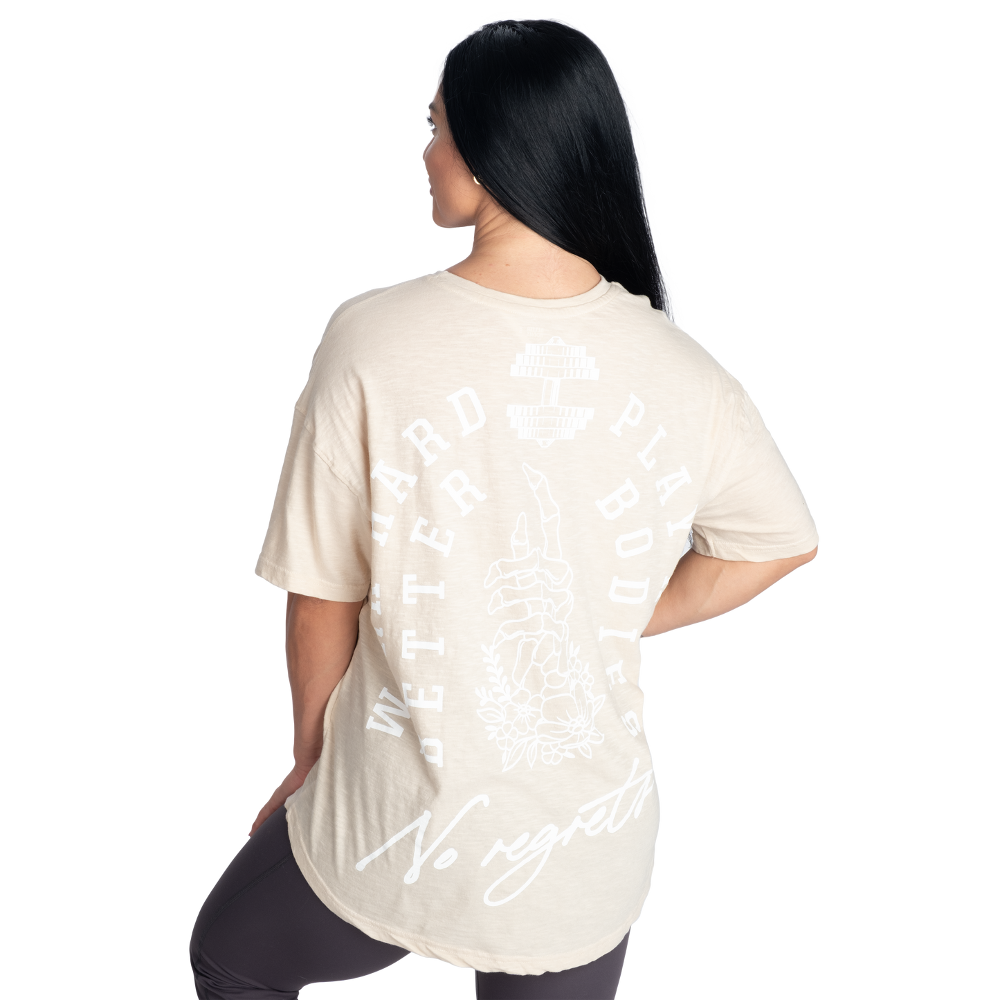 Better Bodies No Regrets Oversized Tee, Light Desert