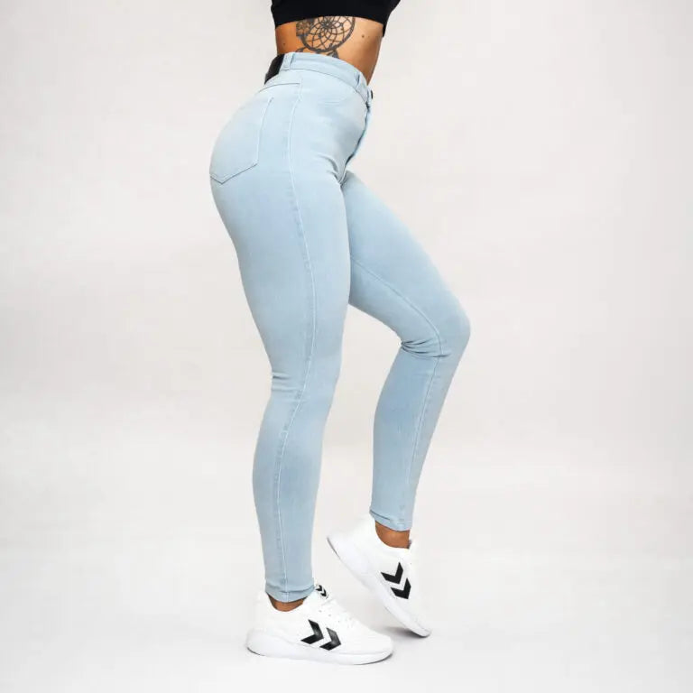 Embrace High Waist Denim Jeans Sky Blue UUTUUS!