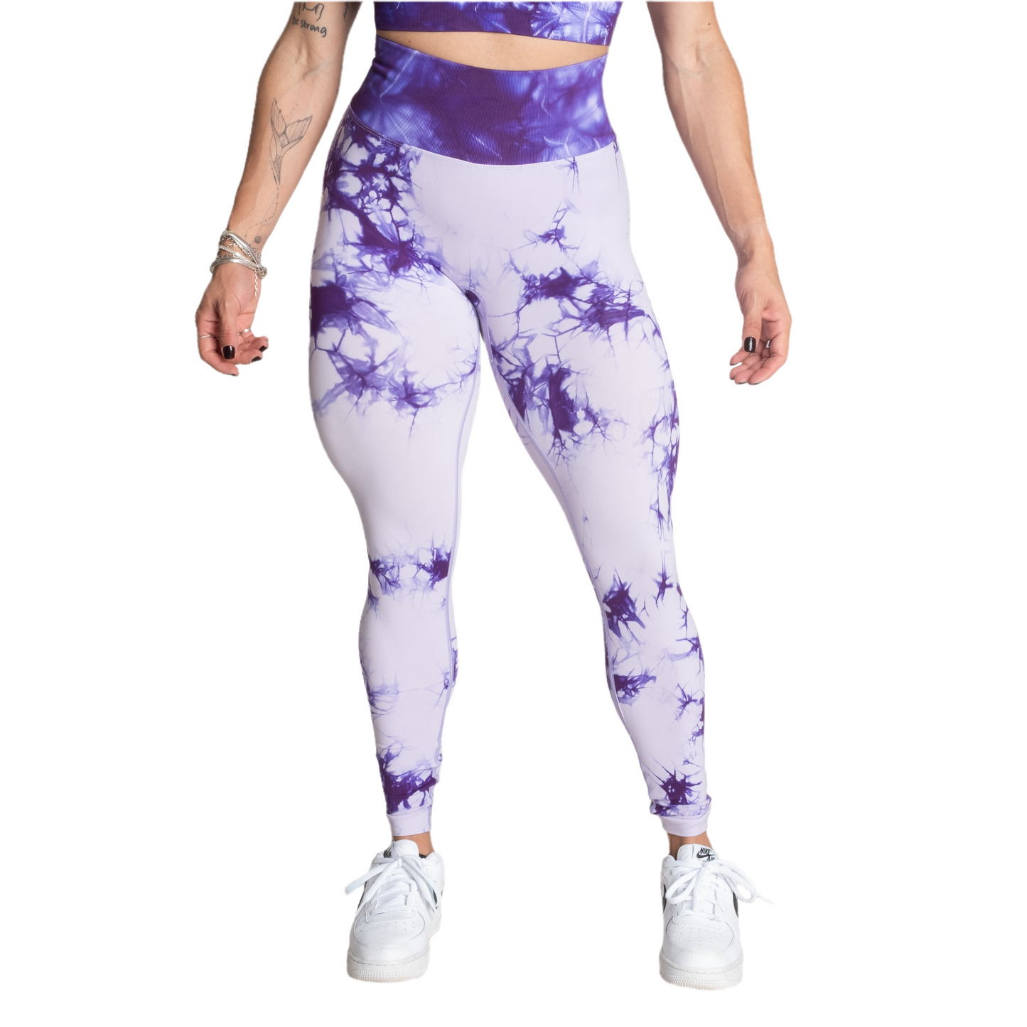 Better Bodies Entice Scrunch Leggings, Purple Tie Dye
