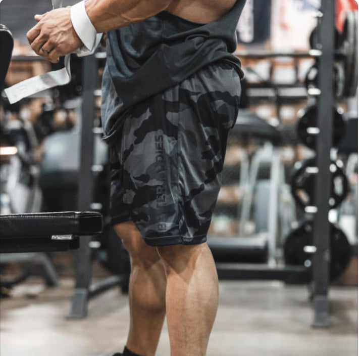 Better Bodies Loose Function Shorts, Dark Camo