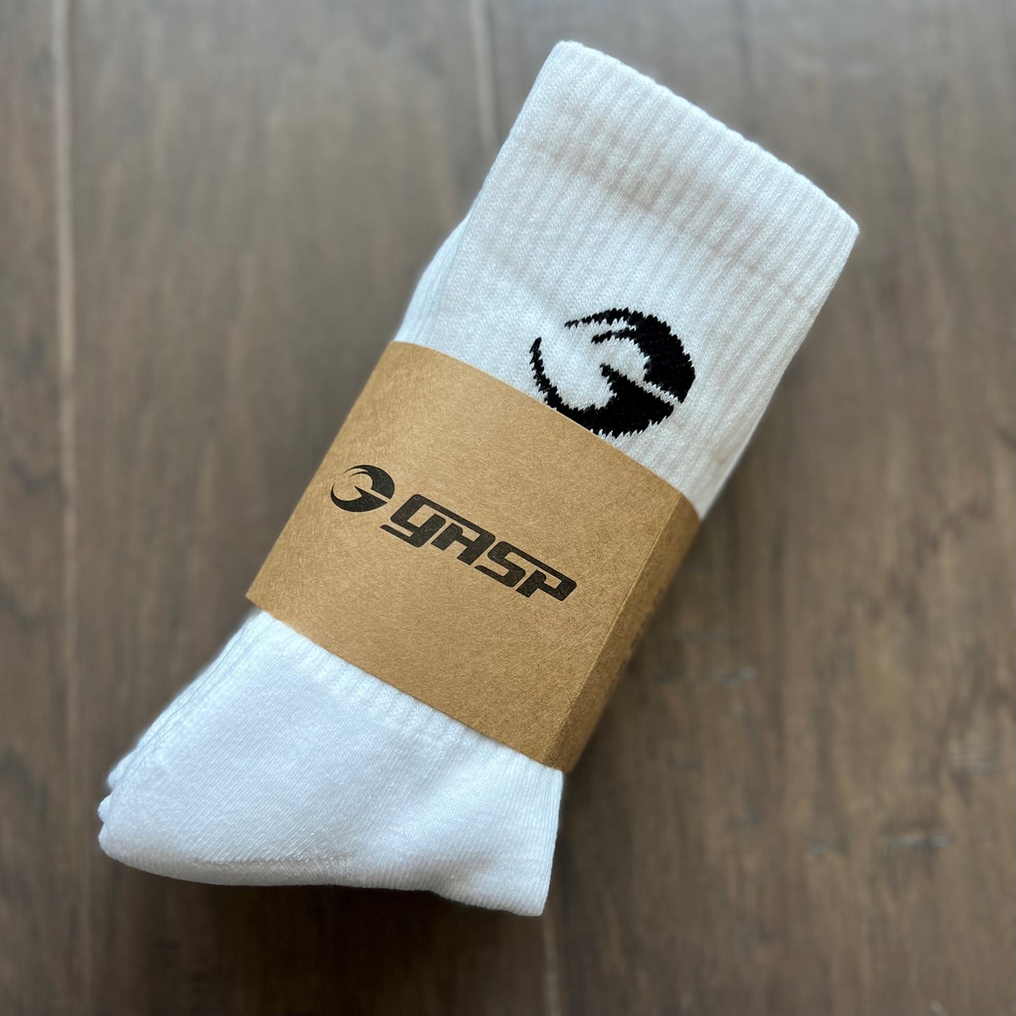 GASP crew socks 3-pack, White