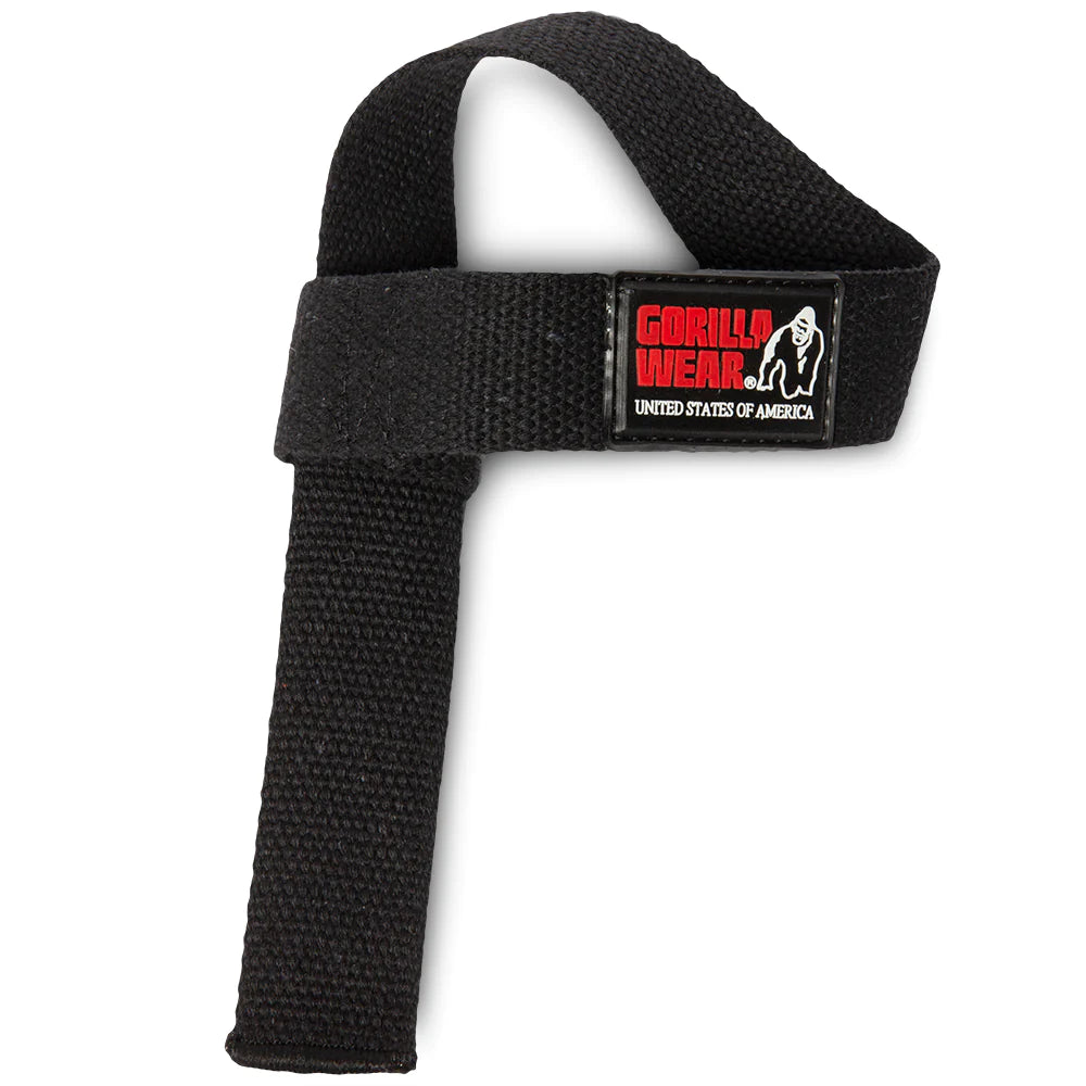 Gorilla Wear Non-Padded lifting straps, Black