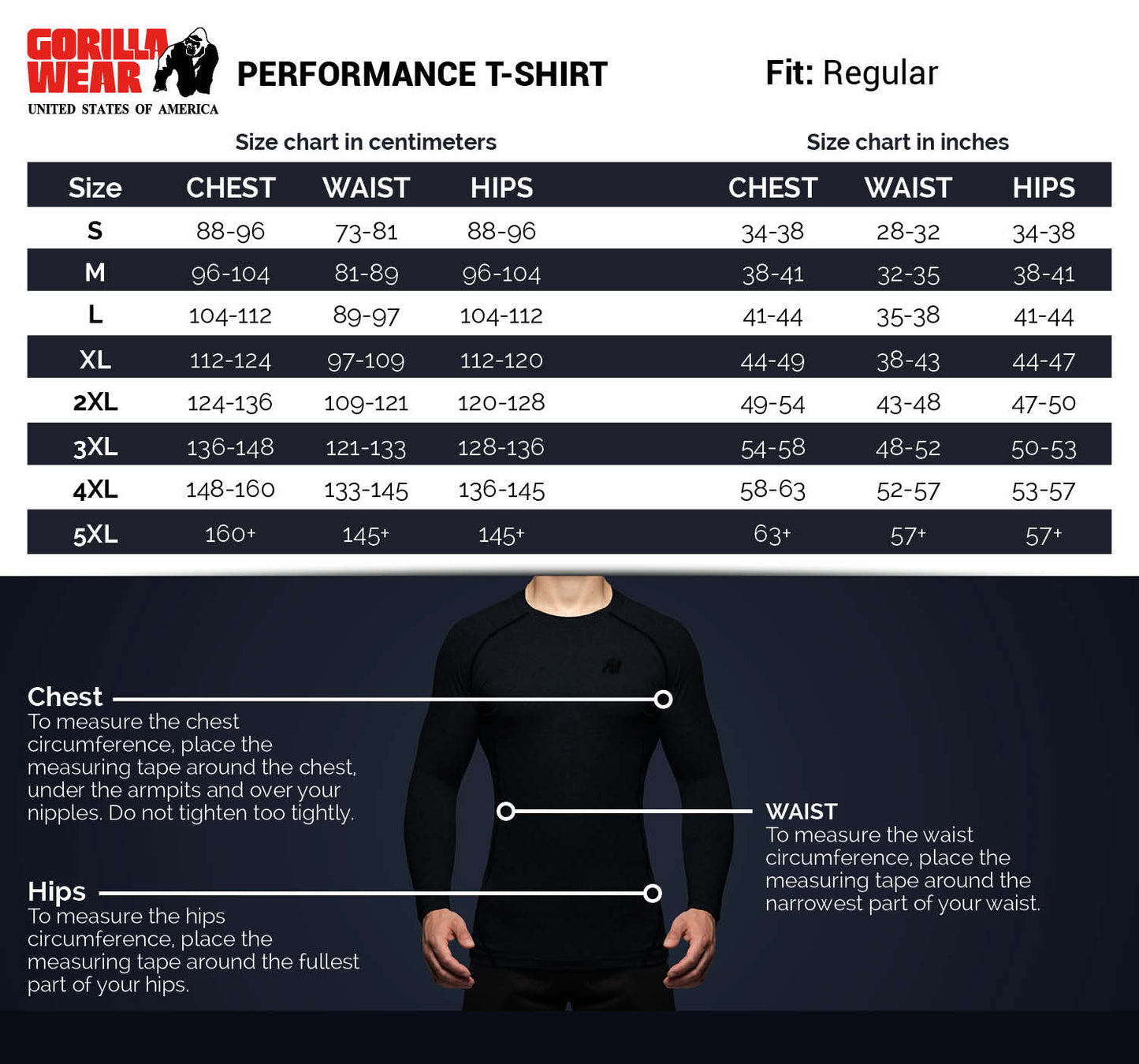 Gorilla Performance T-shirt Black