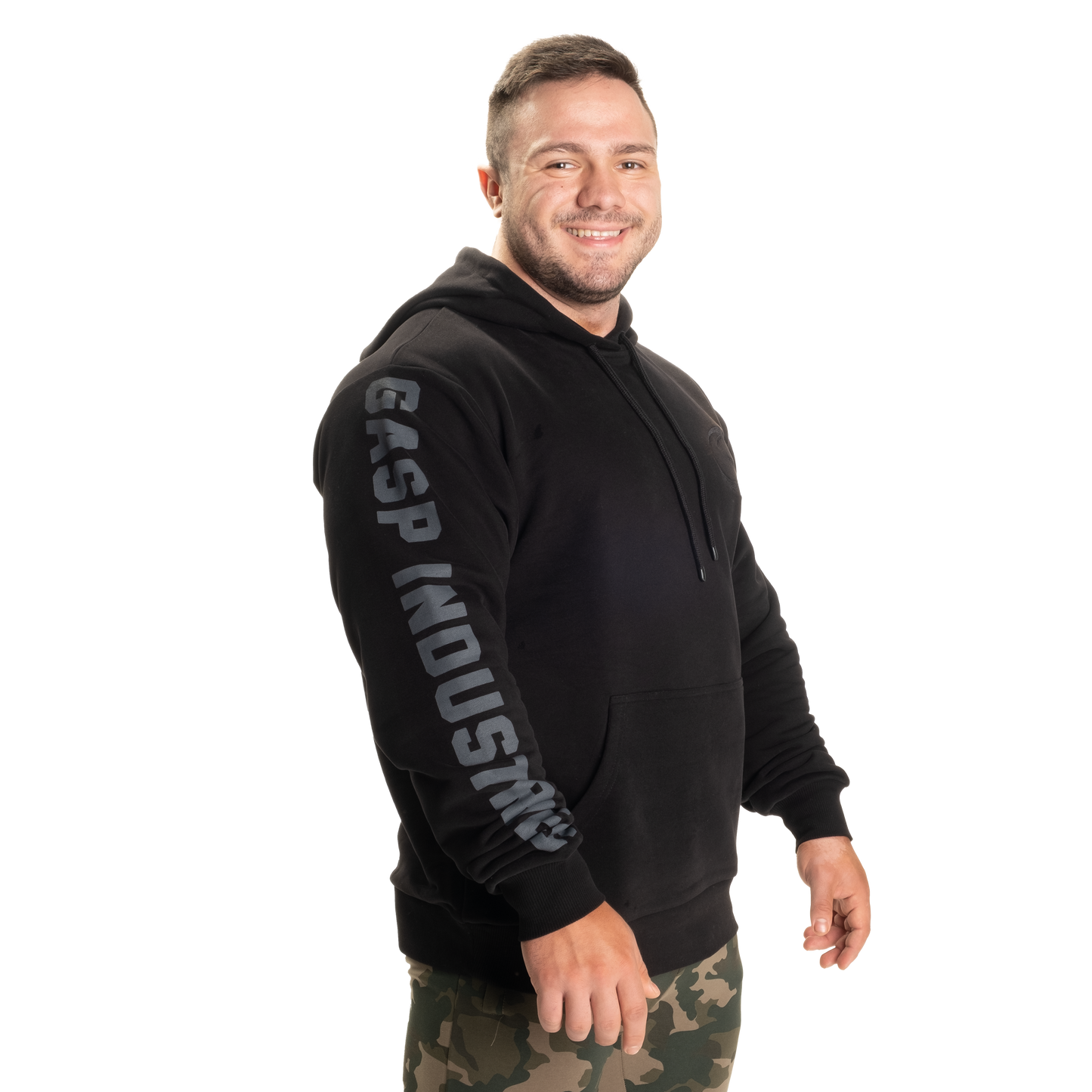Gasp Logo hoodie V2, Black