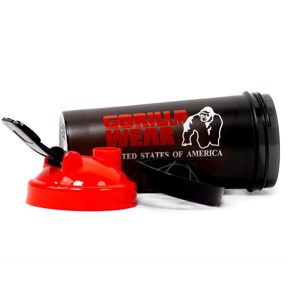 Gorilla Wear Shaker XXL, Black/Red 1L