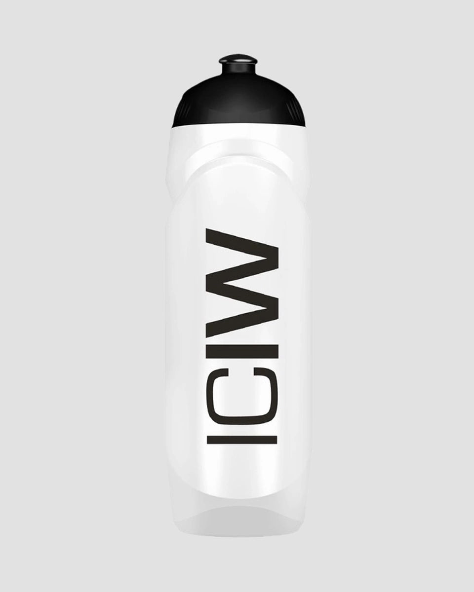 ICANIWILL Water Bottle 750ml, Black & White