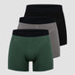 ICANIWILL Boxer 3-pack Black/Grey/Moss