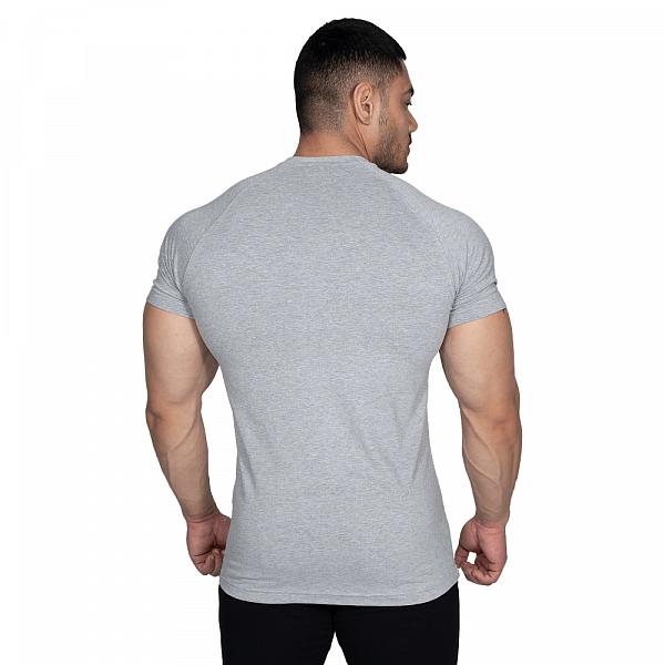 Better Bodies Gym tapered tee Light Grey Melange
