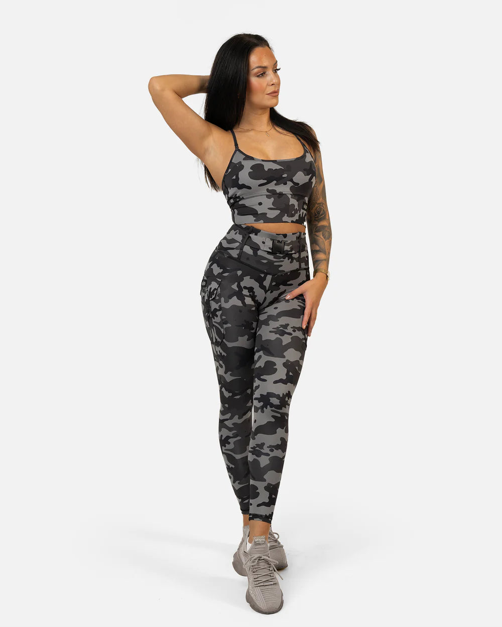 GAVELO Cargo Leggings Camo Stealth