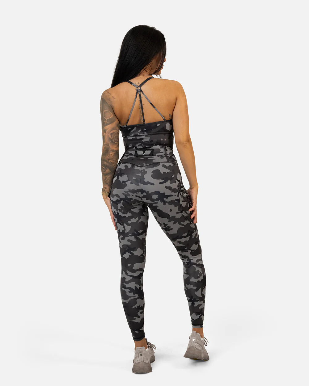 GAVELO Cargo Leggings Camo Stealth