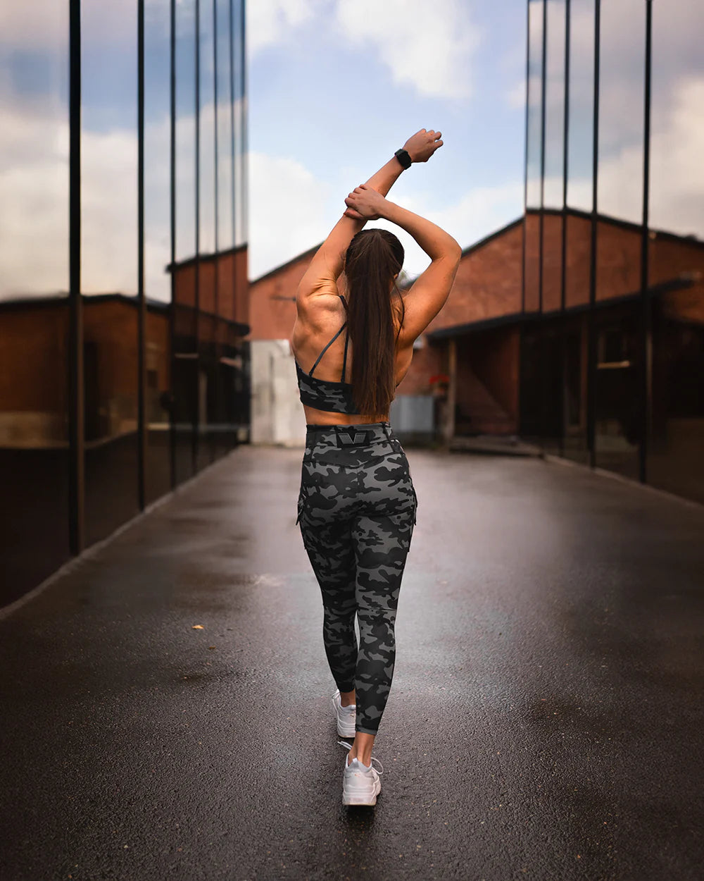 GAVELO Cargo Leggings Camo Stealth