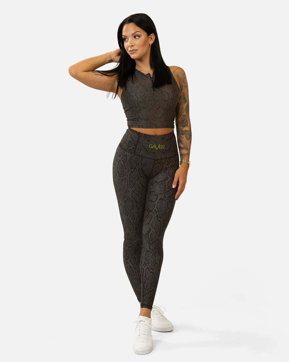 GAVELO Viper Croc Compression leggings