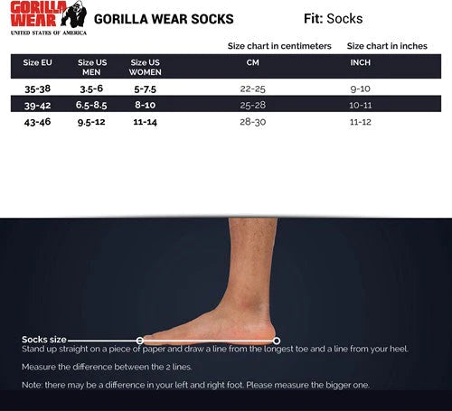 Gorilla Wear Quarter Socks 2-pack