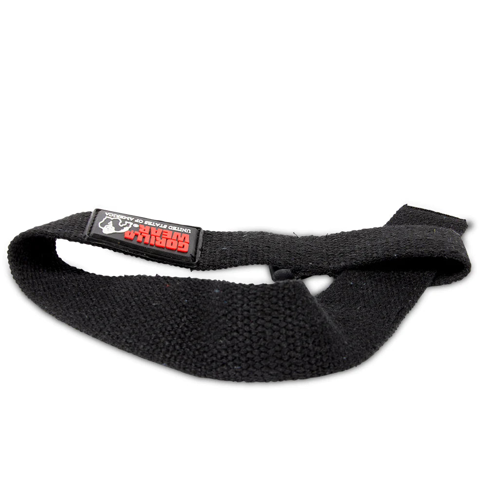 Gorilla Wear Non-Padded lifting straps, Black