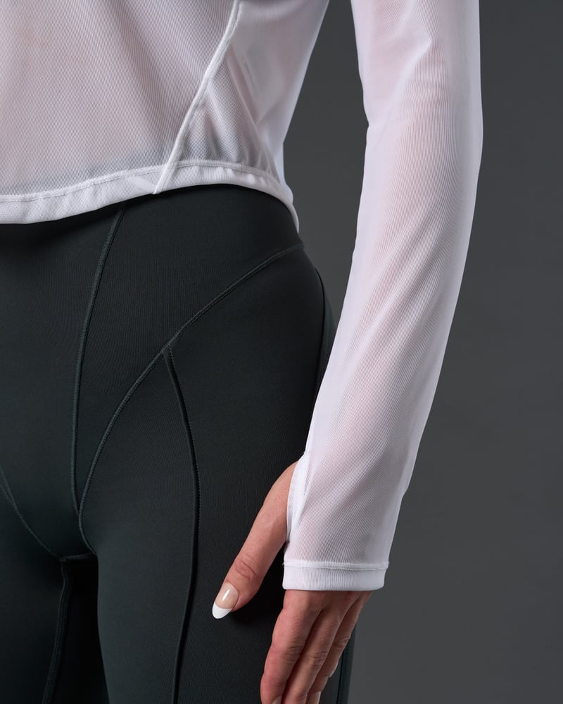 ICANIWILL REBOOT MESH LONG SLEEVE WHITE