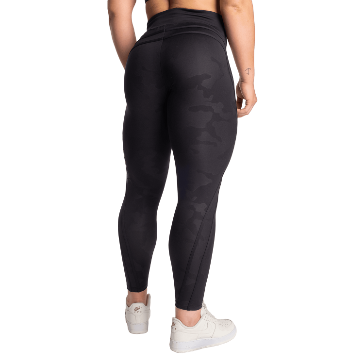 Better Bodies Camo High Tights, Black Camo