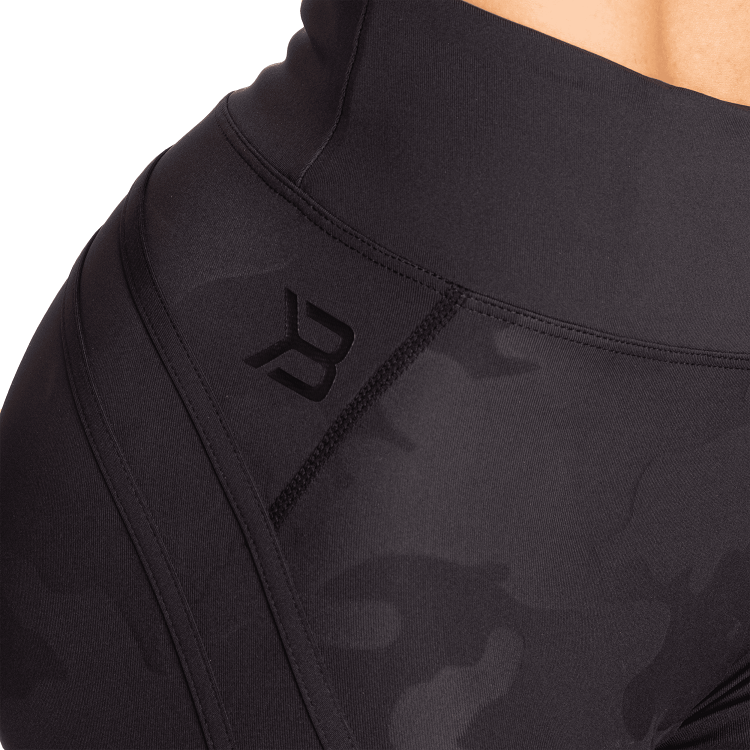 Better Bodies Camo High Tights, Black Camo