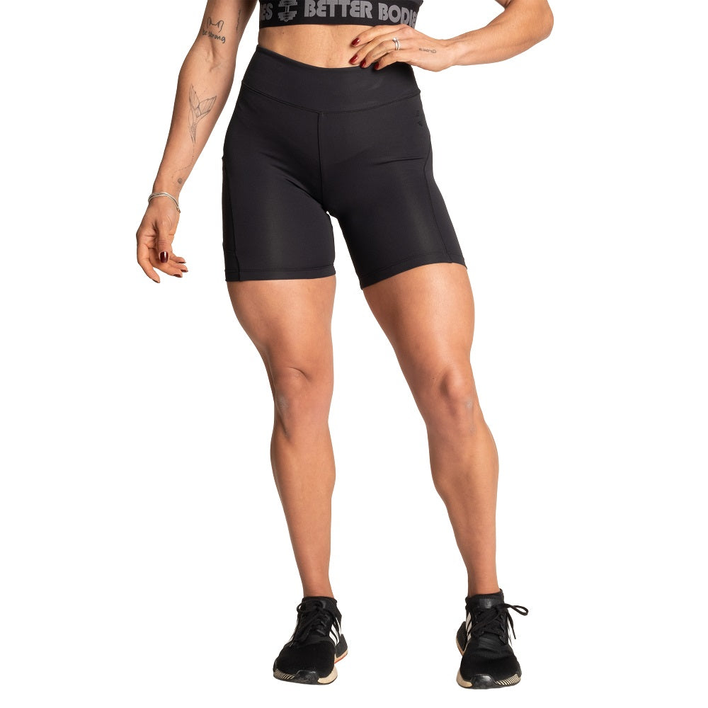 Better Bodies High Waist Shorts, Black