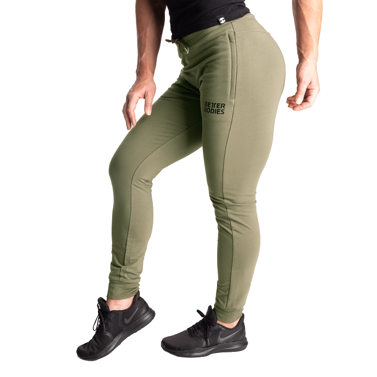 Better Bodies Empire Joggers Washed Green, XS