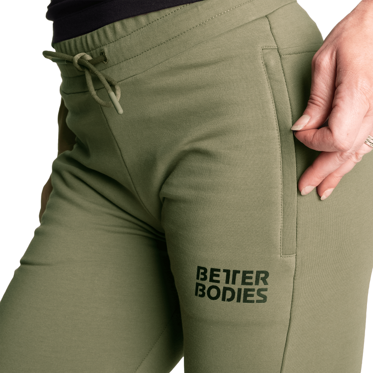 Better Bodies Empire Joggers Washed Green