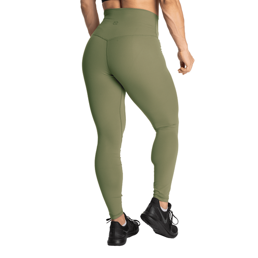 Better Bodies Core Leggings, Washed Green
