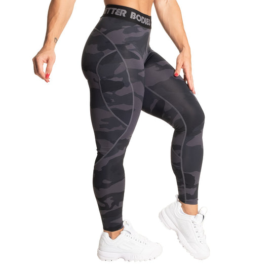 Better Bodies Highbridge Tights V2, Dark Camo