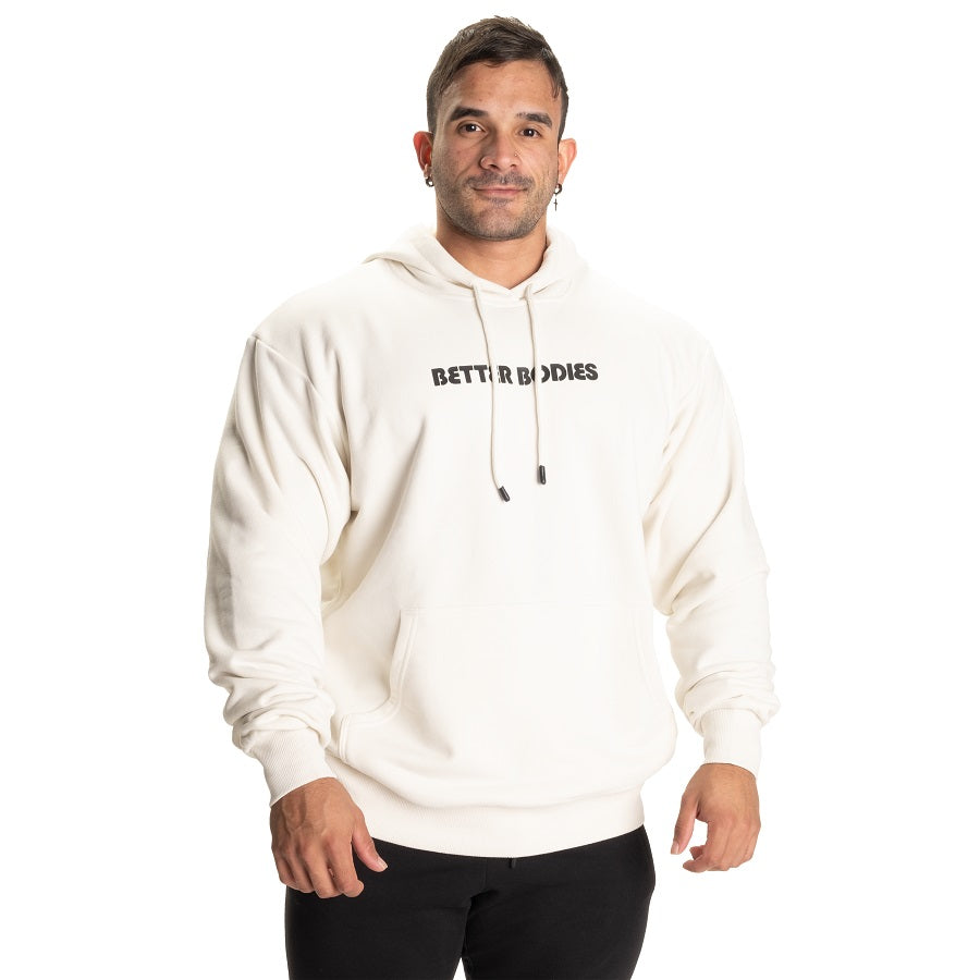 Better Bodies Logo Hoodie V2 Off White UNISEX