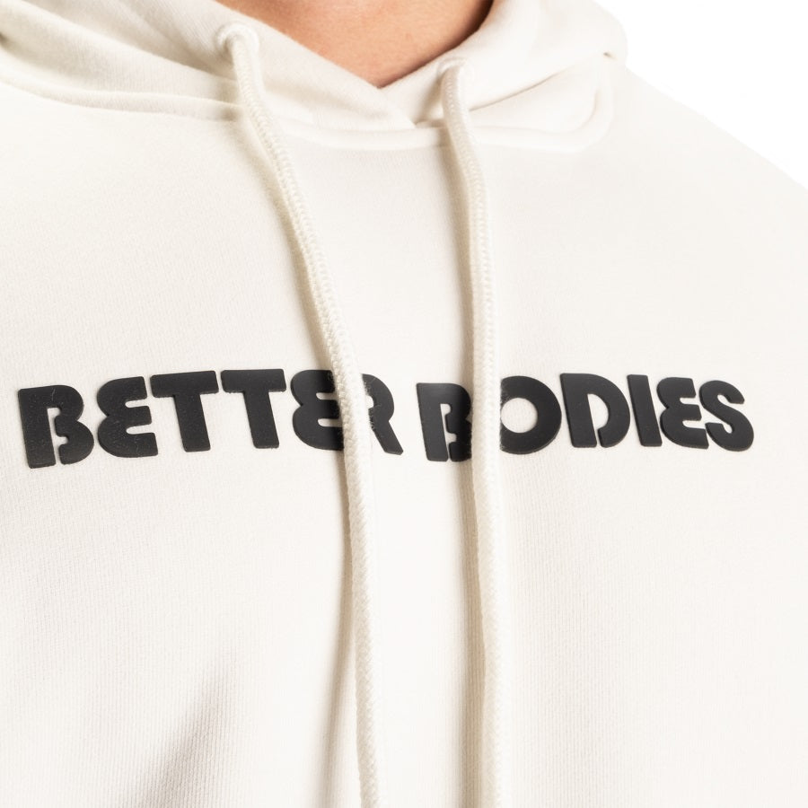 Better Bodies Logo Hoodie V2 Off White UNISEX