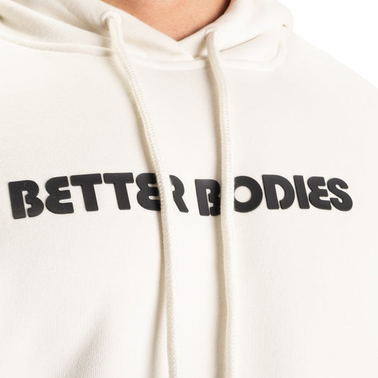 Better Bodies Logo Hoodie V2 Off White UNISEX