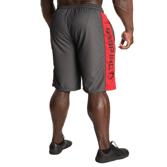 GASP No1 Mesh shorts Black/Red
