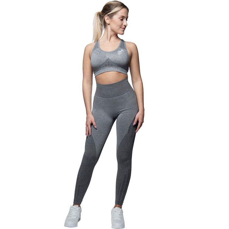 Anarchy Apparel Wabisabi Seamless Legging, Taupe Grey