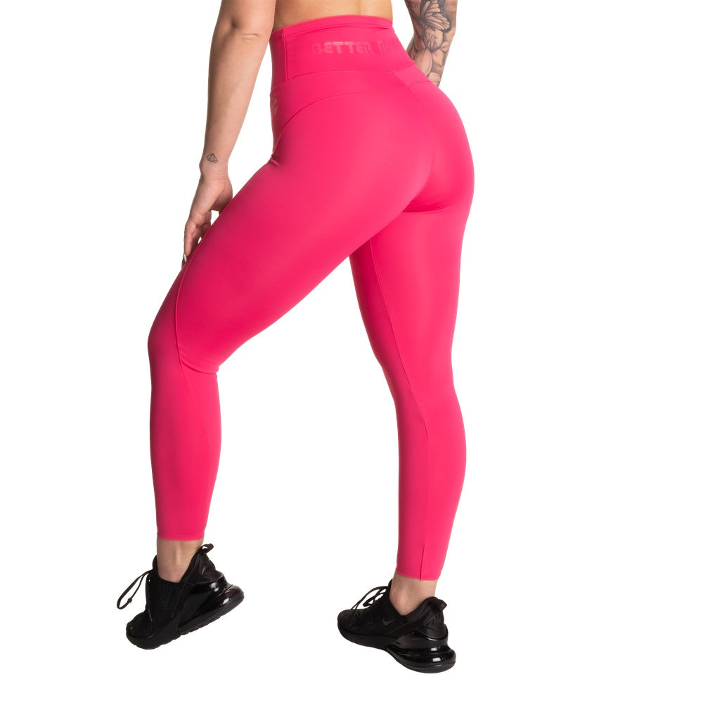 Better Bodies High Waist Leggings, Hot Pink