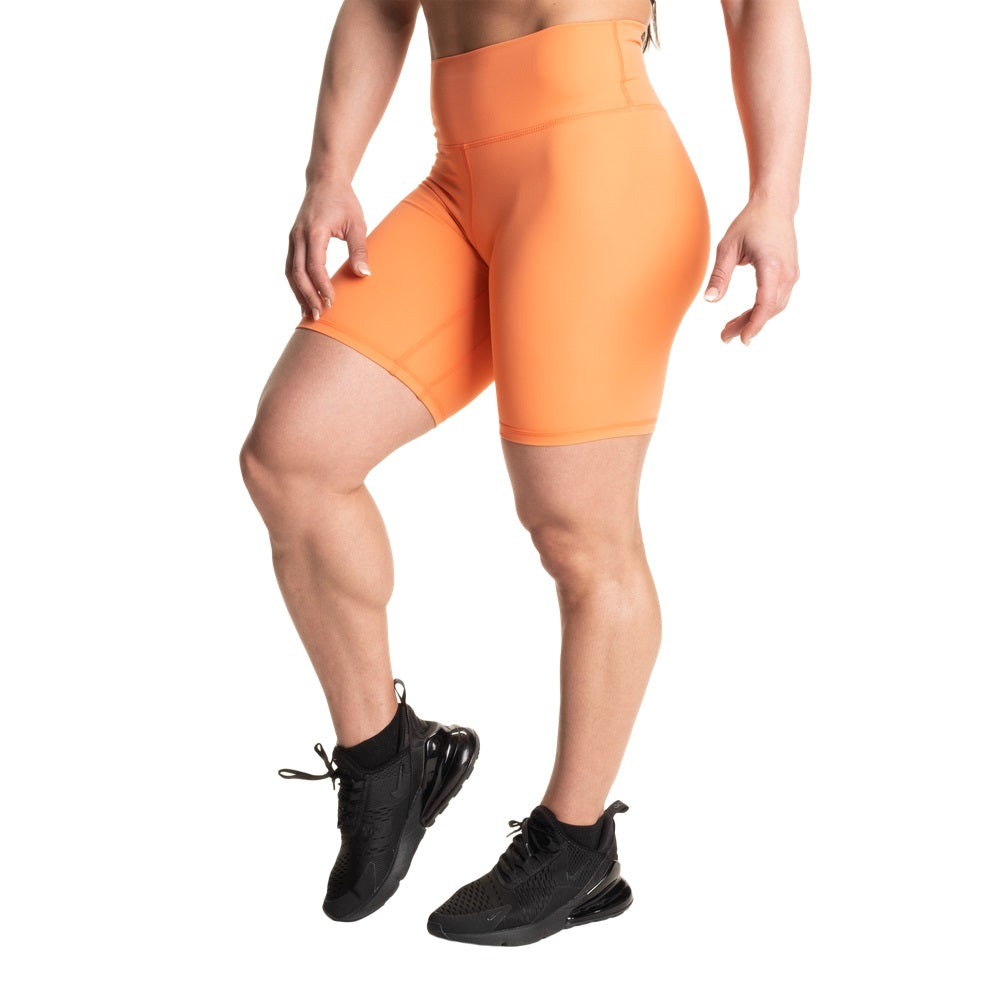 Better Bodies Core Biker Shorts, Coral orange, S