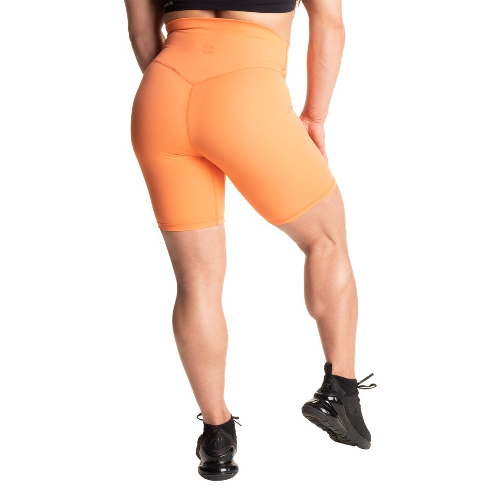 Better Bodies Core Biker Shorts, Coral orange, S