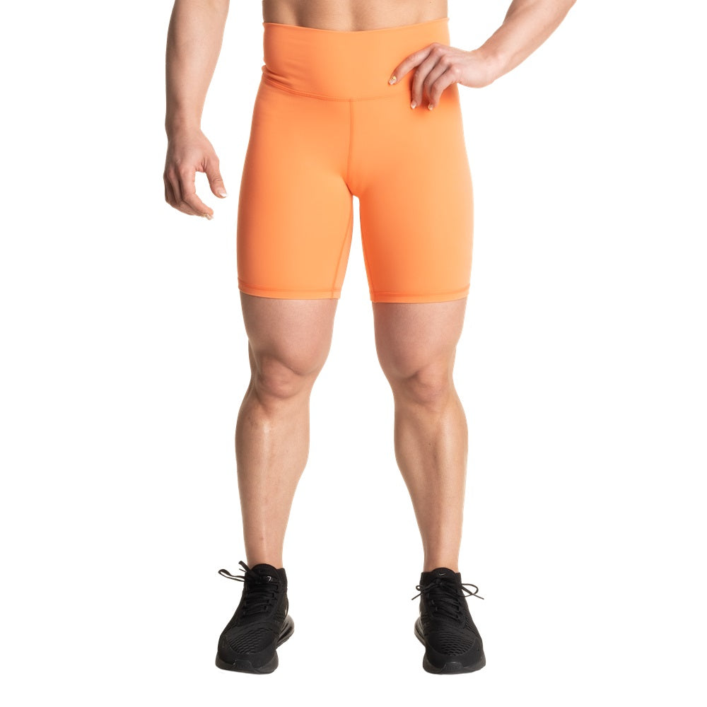 Better Bodies Core Biker Shorts, Coral orange
