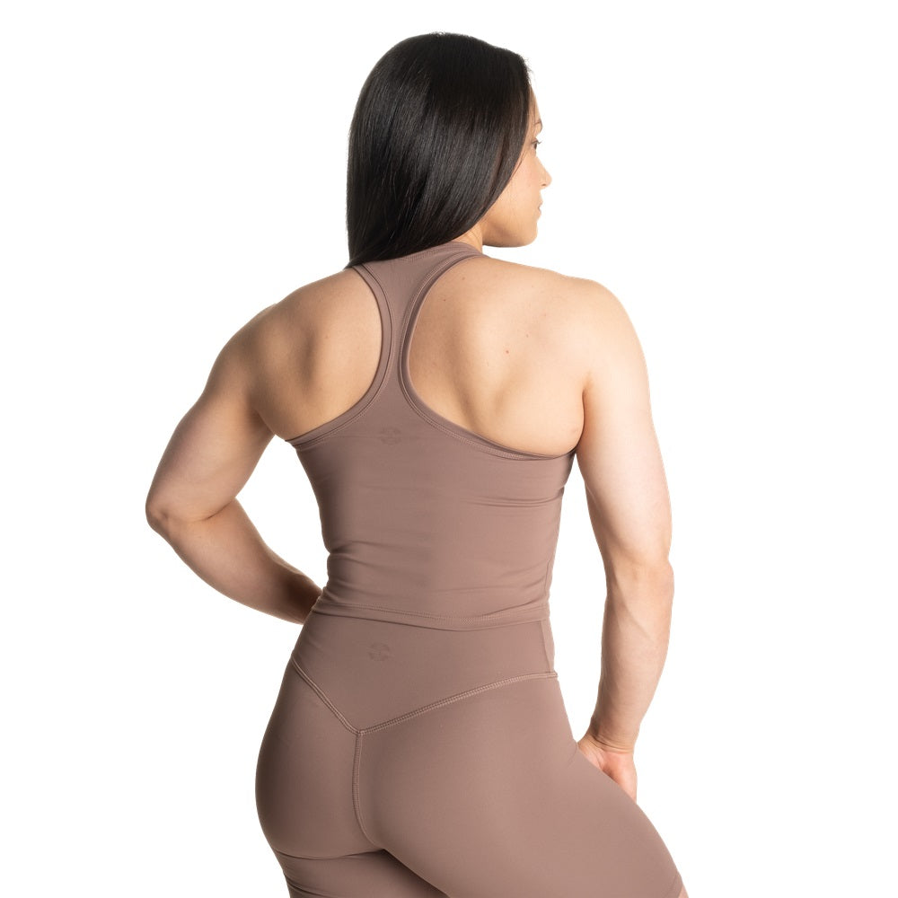 Better Bodies Core Crop T-Back Warm Sand