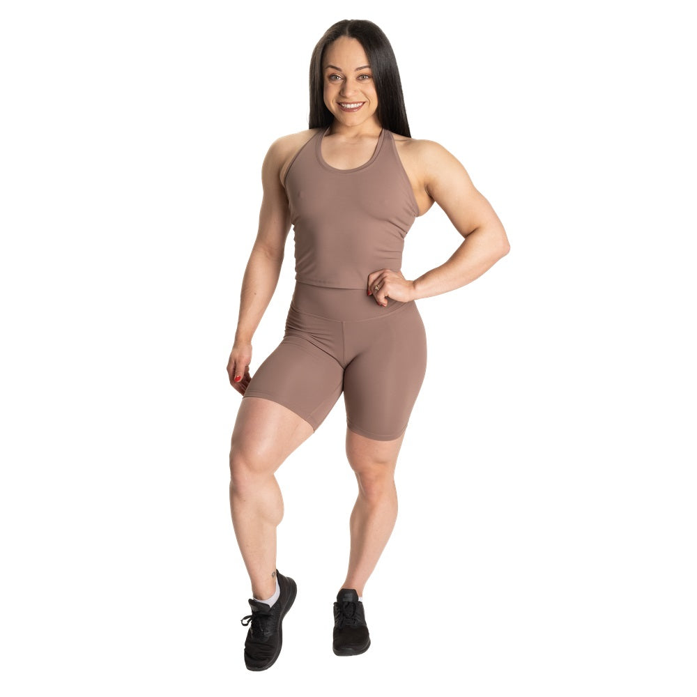 Better Bodies Core Crop T-Back Warm Sand, S