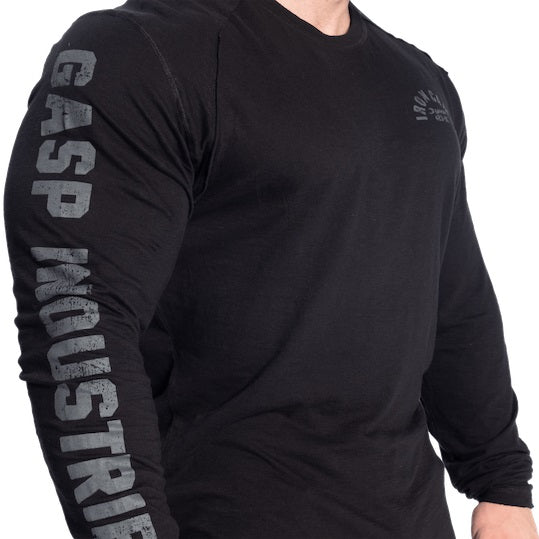 GASP Throwback Long Sleeve Tee Black