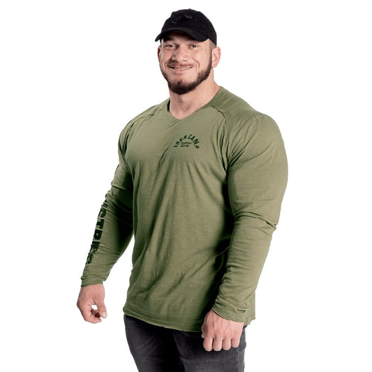 GASP Throwback Long Sleeve Tee Washed Green