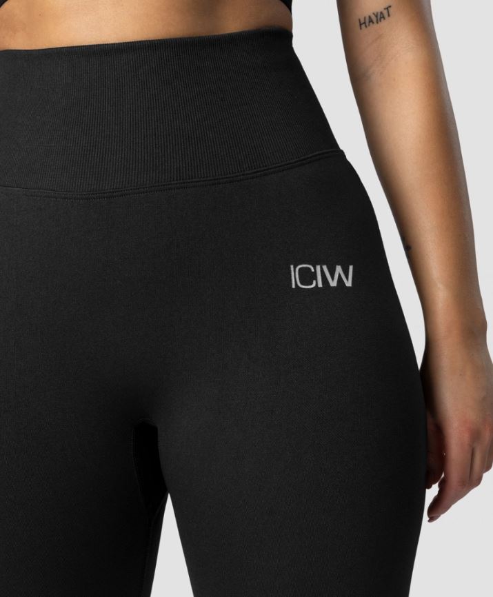 ICANIWILL Scrunch Seamless Tights Black L