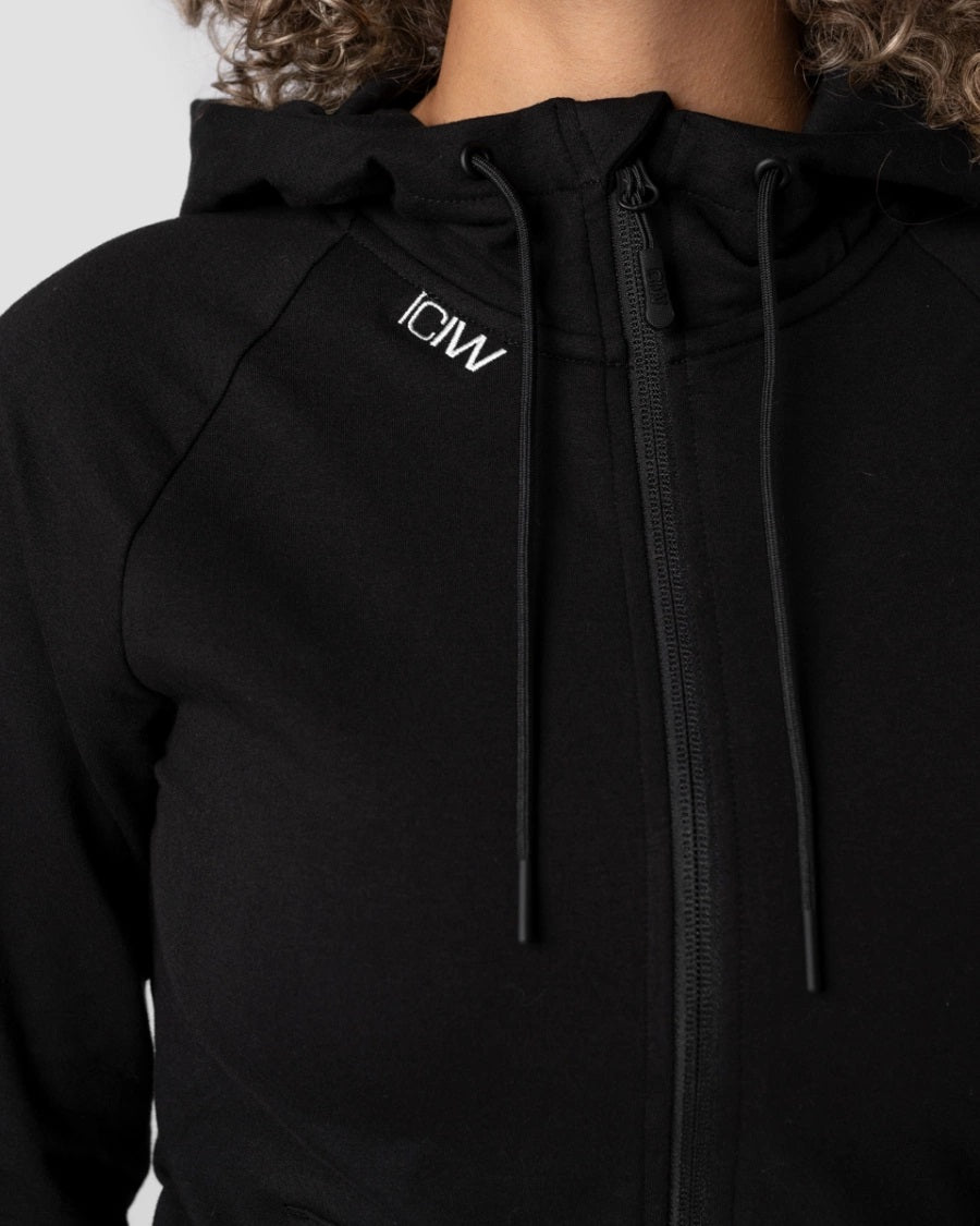 ICANIWILL Activity Zip Hoodie, Black Wmn