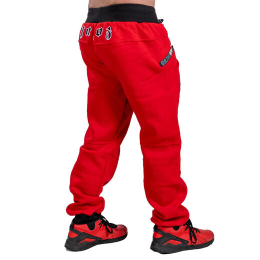 GAZOZ Mens Street Sweatpants Red