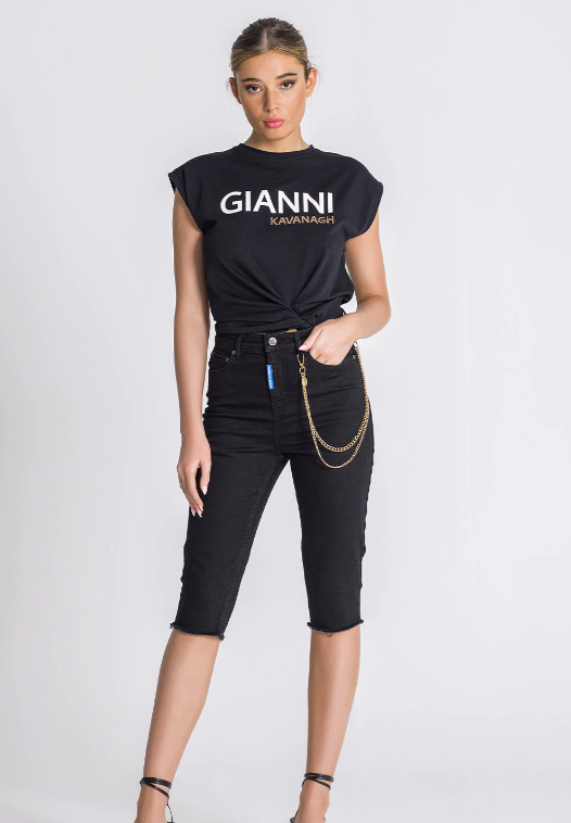 GIANNI KAVANAGH Black Gianni Top