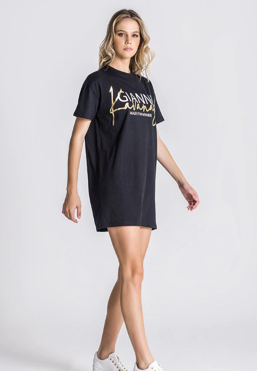 GIANNI KAVANAGH Black Blurred Lines Dress