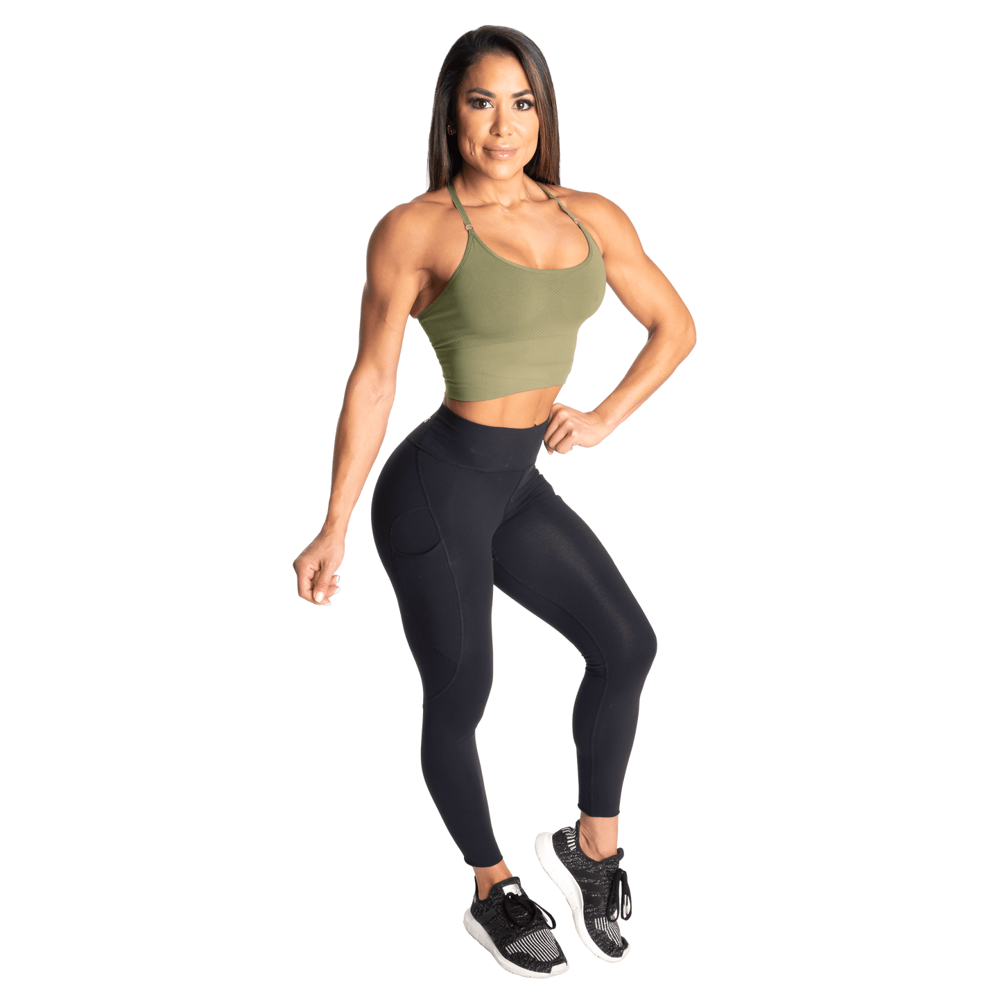 Better Bodies Astoria Seamless Bra, Washed Green Size S