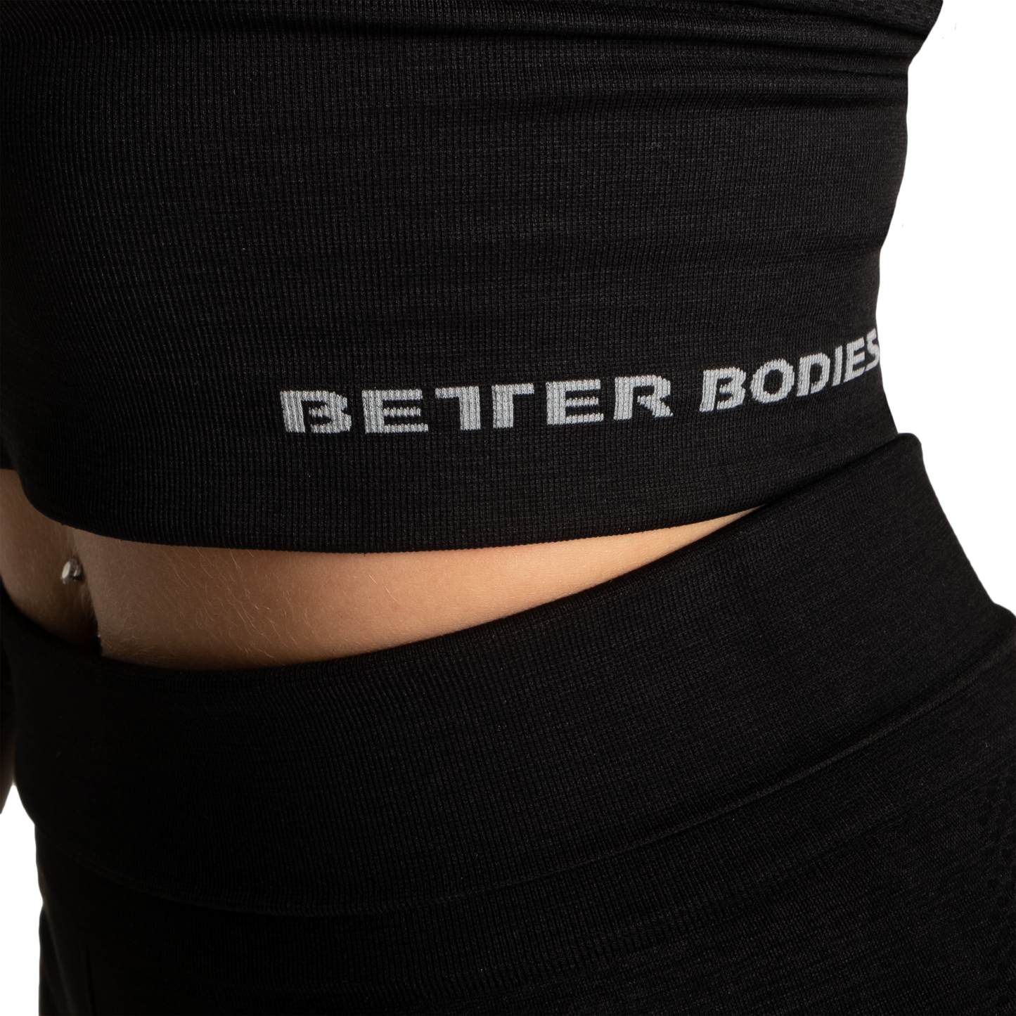 Better Bodies Astoria seamless bra, Black Melange Size S