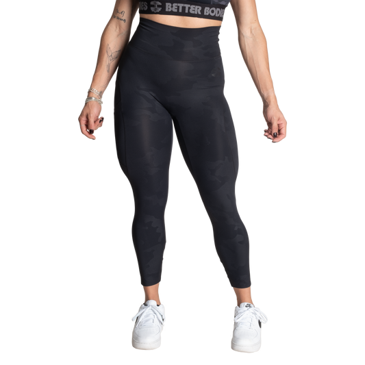 Better Bodies High Waist leggings, Black Camo