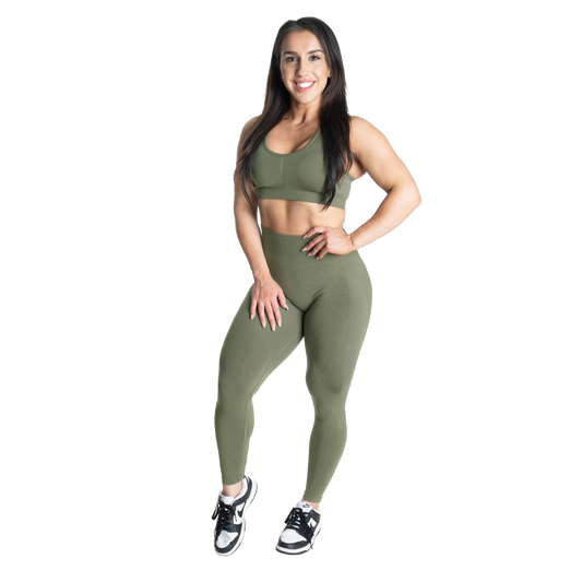 Better Bodies Scrunch leggings, Washed Green